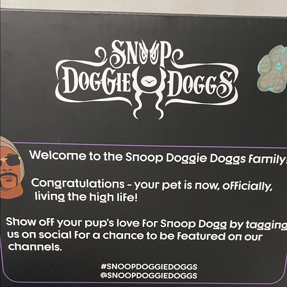 Snoop Dogg Chain Design Pet Bowl